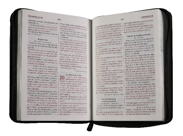 Biblia Reina Valera 1960 Chica Letra Chica Imitación Piel Negro  [RVR045cZTILMPJR]