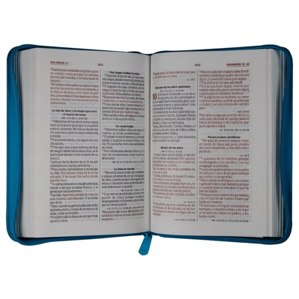 Biblia Reina Valera 1960 Chica Letra Chica Imitación piel Azul Jade Código QR [RVR046cZLMPJR]