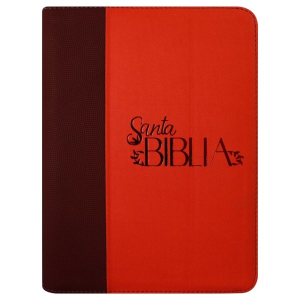 Biblia Reina Valera 1960 Grande Letra Grande Imitación Piel Naranja Vino Código QR [RVR086cZLGiPJR]