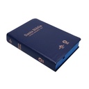 Biblia Reina Valera 1960 Mediana Letra Gigante Vinil Azul Canto Cobre Afinidad  RVR062cLGiPJR-MEX
