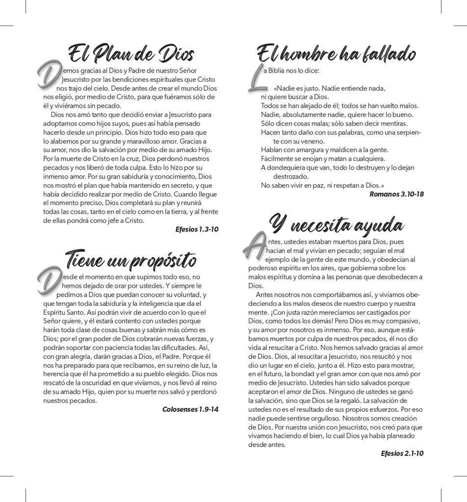 Paquete de Folletos Plan de Dios Traducción al Lenguaje Actual - Barca (100 Piezas) 