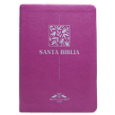 Biblia Reina Valera 1909 Mediana Letra Chica Imitación Piel Púrpura VR055 SS 