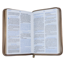 Biblia Mujer Ejemplar Traducción Lenguaje Actual Mediana Letra Grande Imitación Piel Beige Cierre PJR [TLA066LGZPJR]  