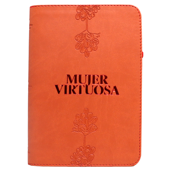 Biblia Mujer Virtuosa Reina Valera 1960 Mediana Letra Grande Imitación Piel Terracota Cierre PJR [RVR066ZLGPJR] 