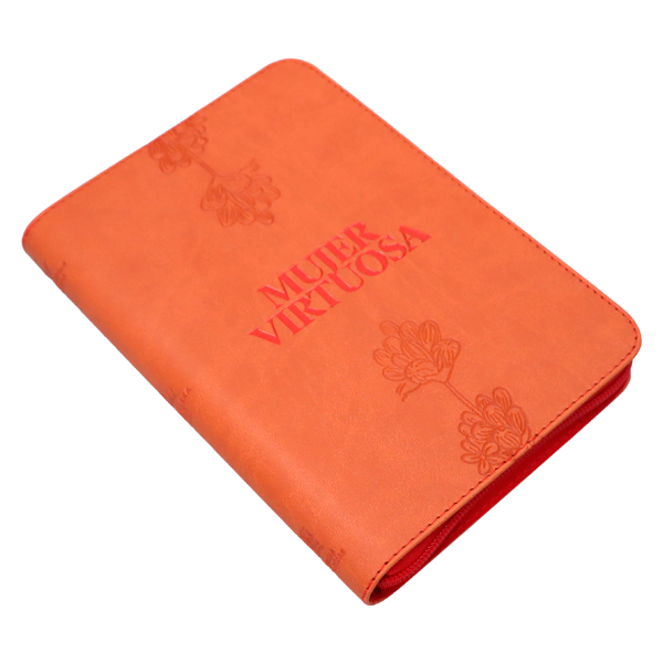 Biblia Mujer Virtuosa Reina Valera 1960 Mediana Letra Grande Imitación Piel Terracota Cierre PJR [RVR066ZLGPJR] 
