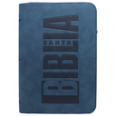 Biblia El Camino La Verdad y La Vida Reina Valera 1960 Mediana Letra Grande Imitación Piel Azul Código QR [RVR066LGZPJR]  