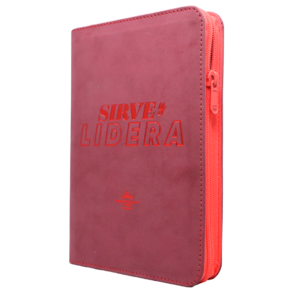 Biblia Sirve y Lidera Reina Valera 1960 Mediana Letra Grande Imitación Piel Vino Cierre PJR [RVR066LGZPJR]  