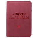 Biblia Sirve y Lidera Reina Valera 1960 Mediana Letra Grande Imitación Piel Vino Cierre PJR [RVR066LGZPJR]  