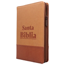 Biblia Reina Valera 1960 Mediana Letra Grande Imitación Piel Camel/ Café QR Cierre Índice PJR [RVR066cLGZTIPJR]  