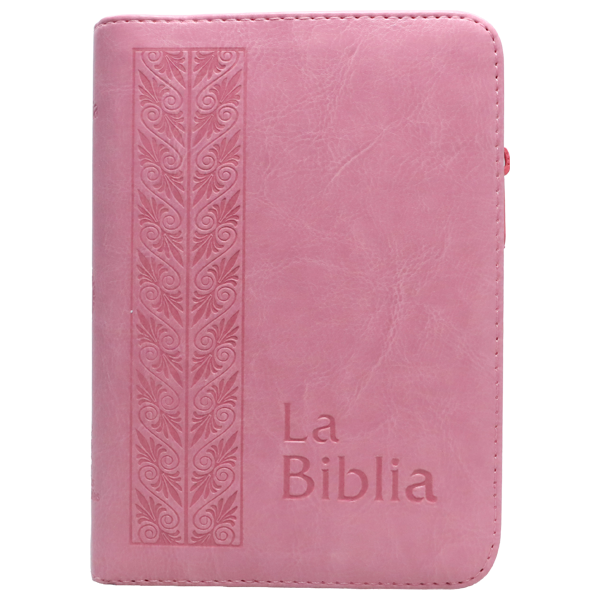 Biblia Traducción Lenguaje Actual Chica Letra Chica Imitación Piel Rosa Cierre [TLA.46ZLM] 