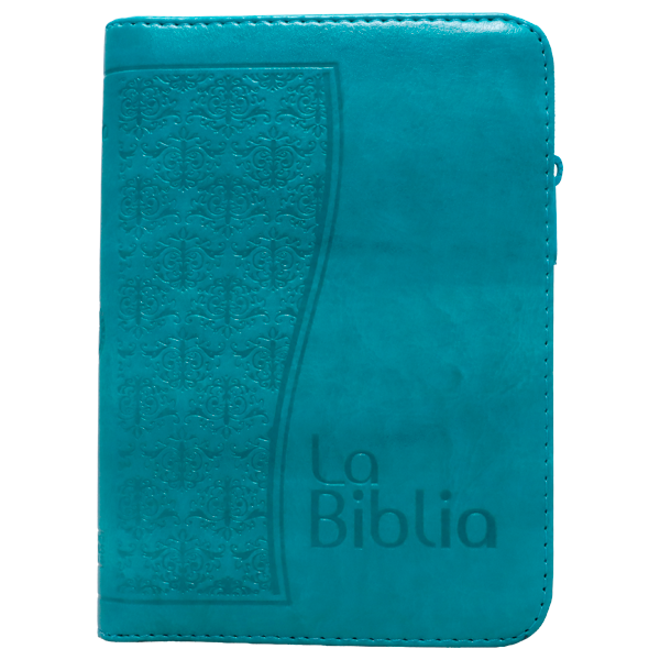 Biblia Traducción Lenguaje Actual Chica Letra Chica Imitación Piel Turquesa Cierre [TLA.46ZLM] 