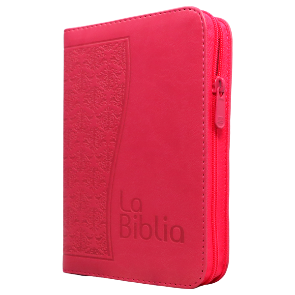 Biblia Traducción Lenguaje Actual Chica Letra Chica Imitación Piel Fucsia Cierre [TLA.46ZLM] 
