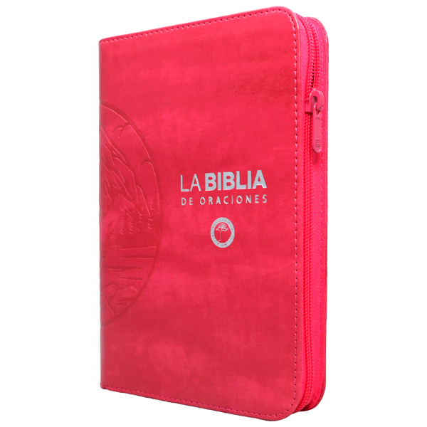 Biblia Oraciones Traducción Lenguaje Actual Mediana Letra Grande Imitación Piel Fucsia Cierre PJR [TLA066ZLGPJR]  