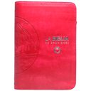 Biblia Oraciones Traducción Lenguaje Actual Mediana Letra Grande Imitación Piel Fucsia Cierre PJR [TLA066ZLGPJR]  