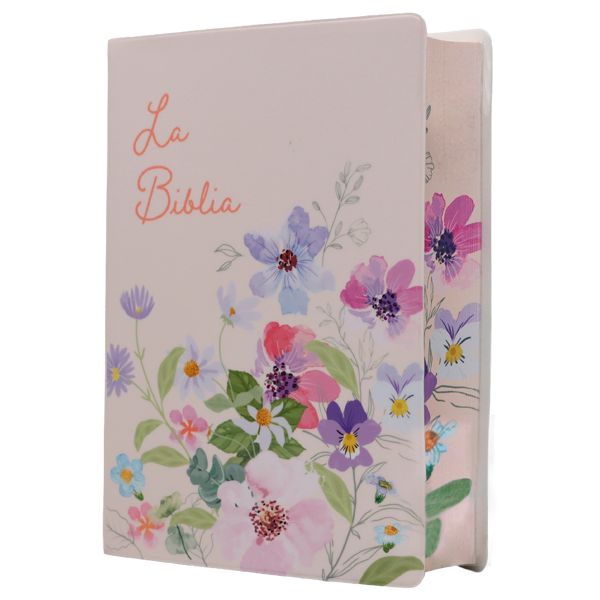 Biblia Traducción Lenguaje Actual Chica Letra Grande 8 pts Vinil TLA042LG Flower 