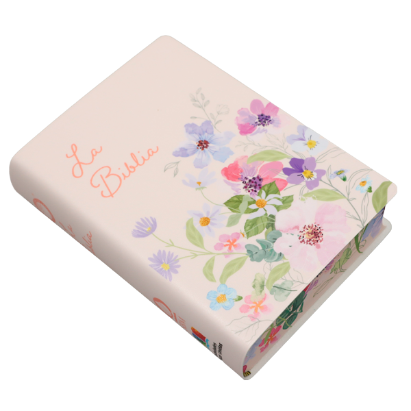 Biblia Traducción Lenguaje Actual Chica Letra Grande 8 pts Vinil TLA042LG Flower 