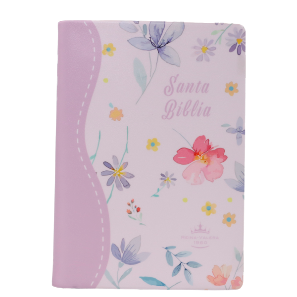 Biblia Reina Valera 1960 Chica Letra Grande 11 pts Vinil RVR042cPJR Flourish 