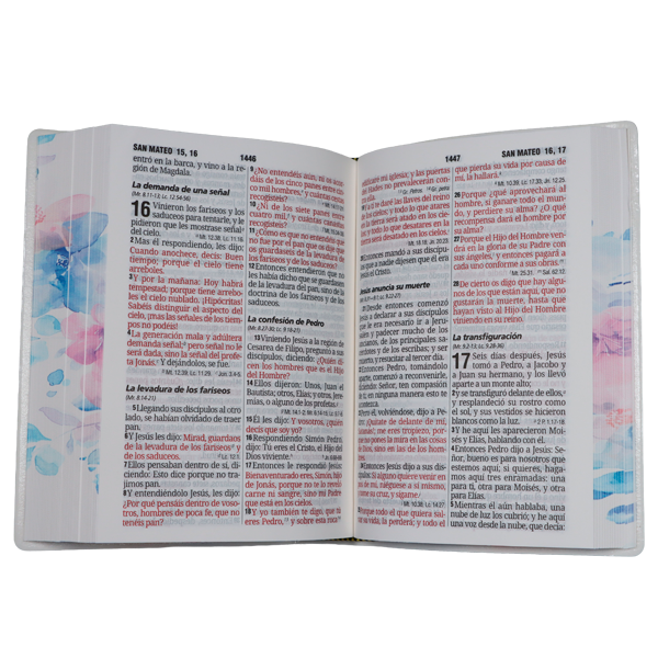 Biblia Reina Valera 1960 Chica Letra Grande 11 pts Vinil RVR042cPJR Amaranth 