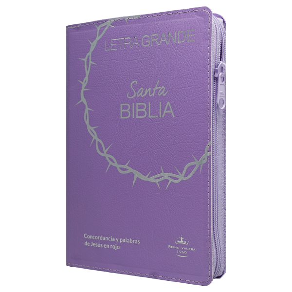 Biblia Reina Valera 1960 Mediana Letra Grande Covertex Lila [RVR.65cLGPJR]