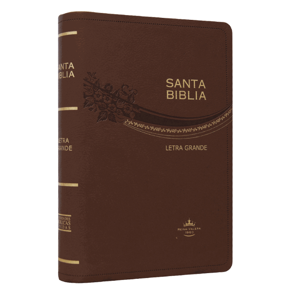 Biblia Reina Valera 1960 Mediana Letra Grande Imitación Piel Café [RVR065CLG]