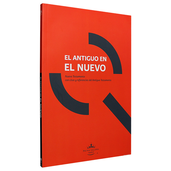 Nuevo Testamento  El Antiguo en el Nuevo Reina Valera 1960 Bolsillo Letra Mediana Rústica Naranja [RVR280EE]