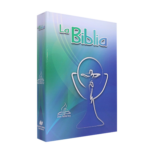 Biblia Dios Habla Hoy Grande Letra Gigante Tapa Dura Azul Código QR [DHH083DKLGi] 