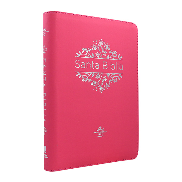 Biblia Reina Valera 1960 Mediana Letra Grande PVC Rosa con cierre [RVR.065cLGPJRZ] 