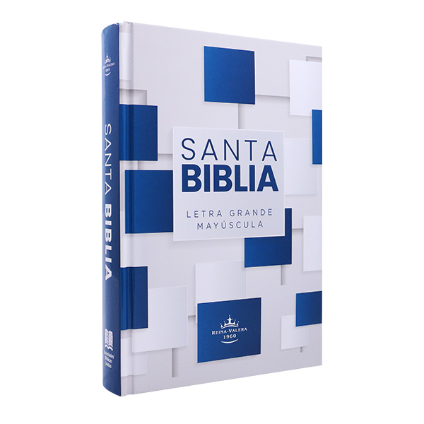 Biblia Reina Valera 1960 Mediana Letra Grande MAYUSCULA Tapa dura Azul [RVR.063cLGPJR-MAY] 
