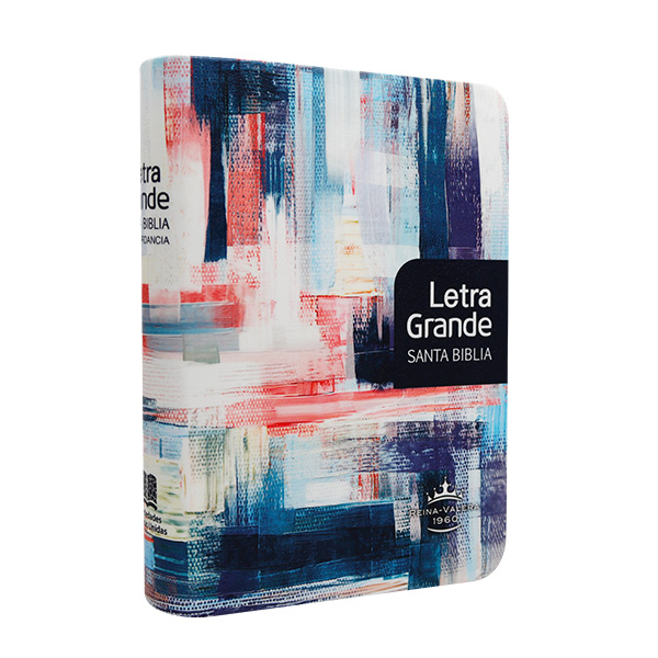 Biblia Reina Valera 1960 Chica Letra Grande Imitación Piel Colores Jaspeado [RVR045cLG AB] 