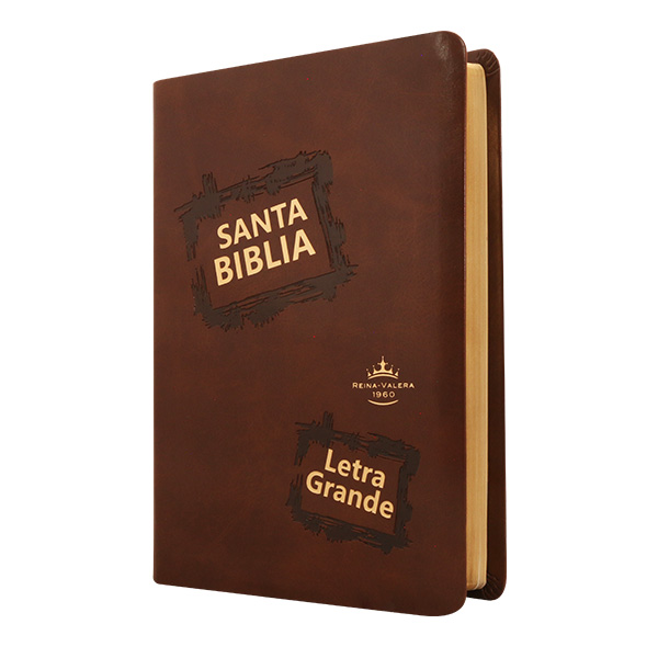 Biblia Reina Valera 1960 Mediana Letra Grande Imitación Piel Café [RVR065CLG CL] 