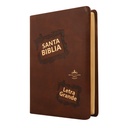 Biblia Reina Valera 1960 Mediana Letra Grande Imitación Piel Café [RVR065CLG CL] 