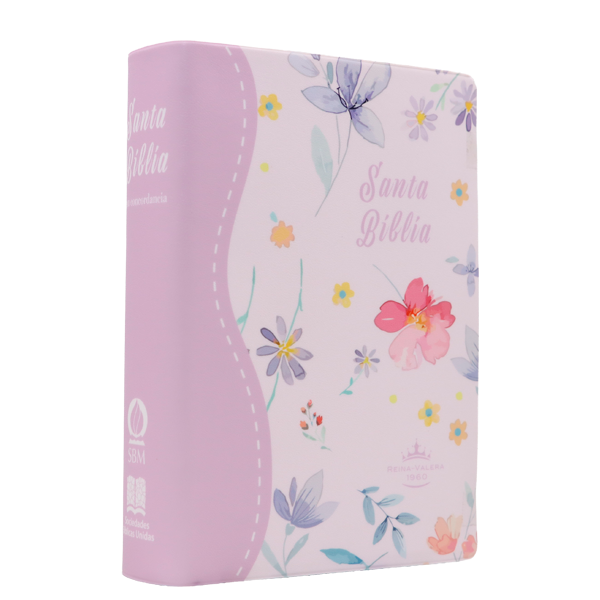 Biblia Reina Valera 1960 Chica Letra Grande 11 pts Vinil RVR042cPJR Flourish 