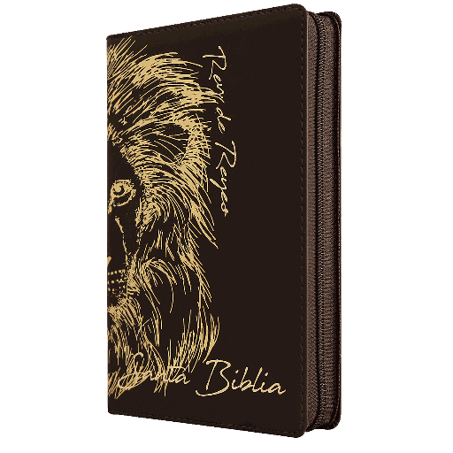 [7899938411940] Biblia Reina Valera 1960 Mediana Letra Grande Imitación Piel León Café [RVR066cLGPJRTIZ]