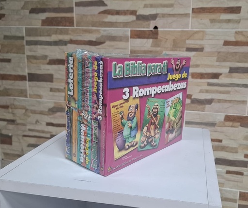 [10-900] [Kit Juego de mesa] Lotería, Memorama y Rompecabezas