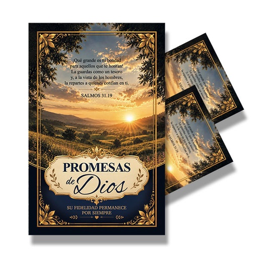 [7509687117337] Paquete de Porción Bíblica Promesas de Dios p/Ti (10 piezas) Su Fidelidad  