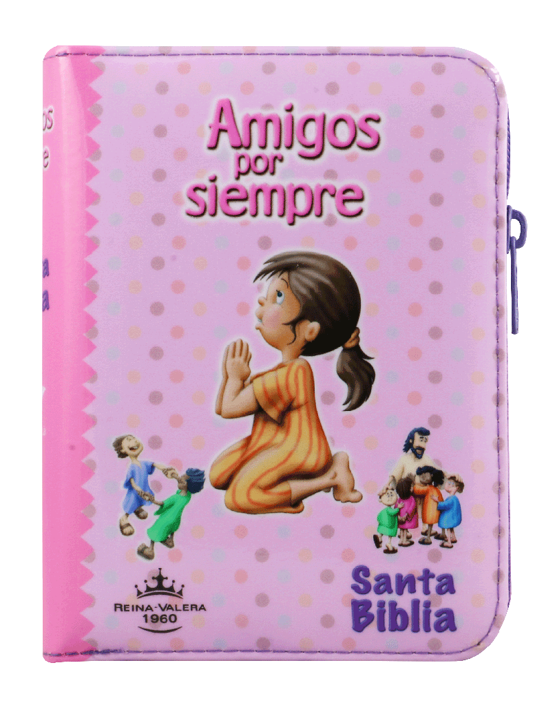 BIBLIA AMIGOS POR SIEMPRE ROSA RVR022cPZLMaPJR