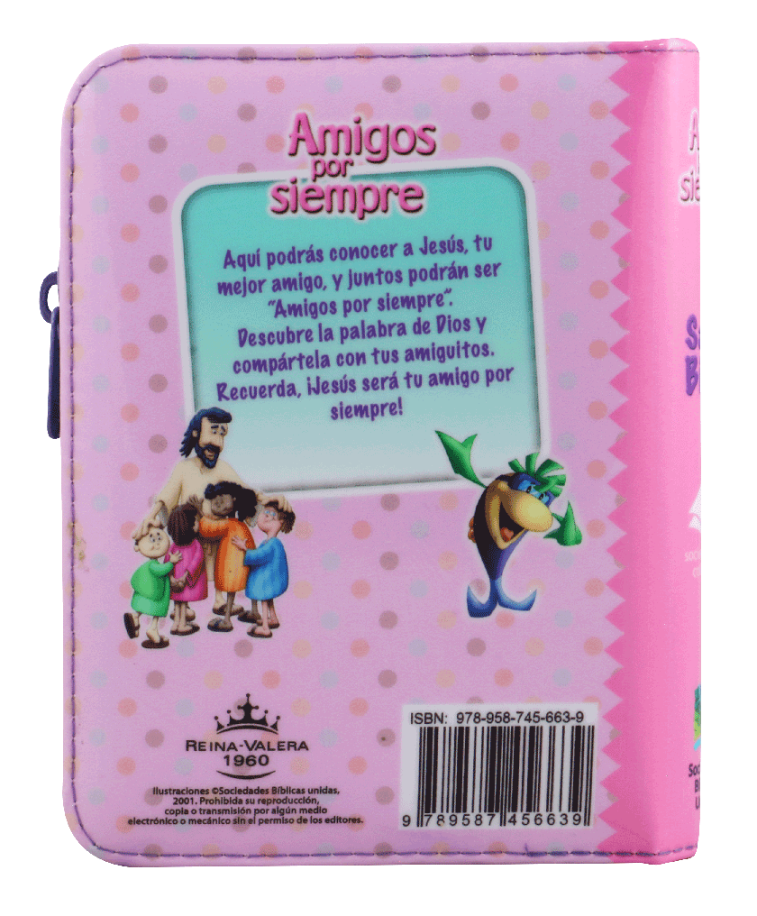 BIBLIA AMIGOS POR SIEMPRE ROSA RVR022cPZLMaPJR