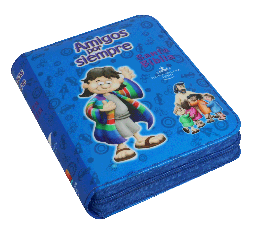 BIBLIA AMIGOS POR SIEMPRE AZUL RVR022cPZLMaPJR