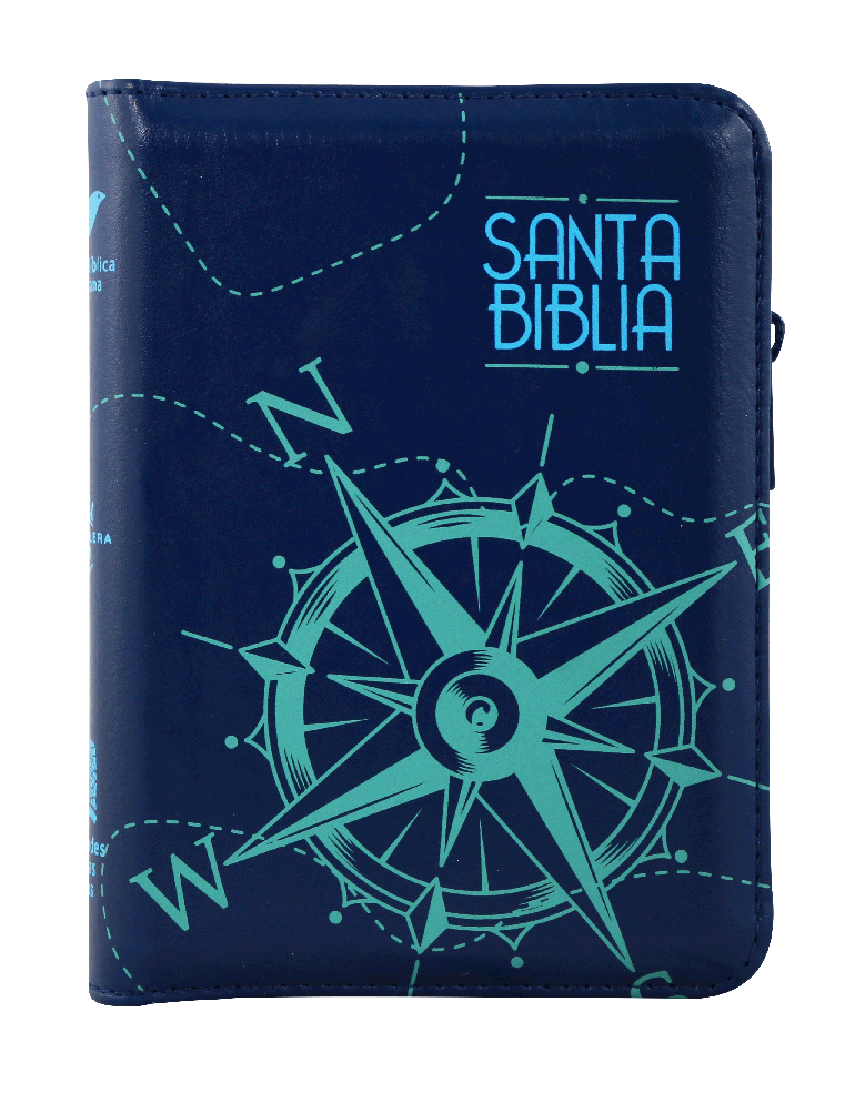 BIBLIA RVR025cZLM PJR COLOR AZUL BRUJULA QR