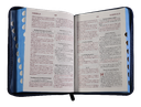Biblia Reina Valera 1960 Mediana Letra Grande Jeans Azul Código QR [RVR054cJZTILGaPJR]