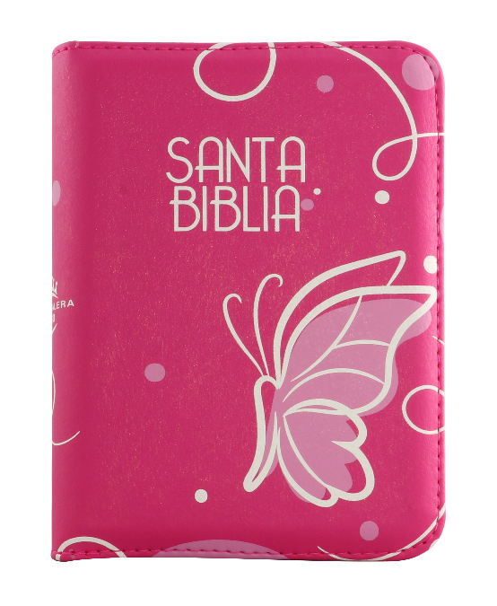 Biblia Reina Valera 1960 Chica Letra Chica Imitación Piel Fucsia Código QR [RVR025cZLMPJR]