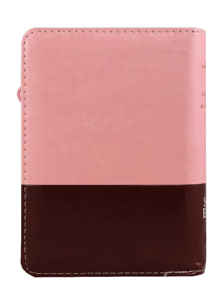 Biblia Reina Valera 1960 Tamaño Bolsillo Letra Mediana Imitación Piel Rosa Marrón (RVR26cLSGiPJRZTI)