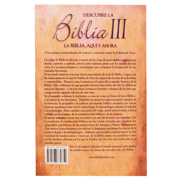 Libro Descubre la Biblia III