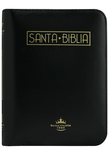 Biblia Reina Valera 1960 Bolsillo Letra Chica Imitación Piel Negro QR [RVR025cZLMa PJR]