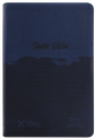 Biblia Reina Valera Contemporánea Mediana Letra Grande Imitación Piel Azul QR [RVC066cLG PJR]