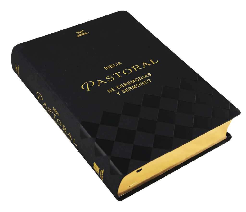 Biblia de Estudio Pastoral Ceremonias y Sermones Reina Valera Contemporánea Grande Letra Grande Imitación Piel Negro [RVC086cLGPJR]