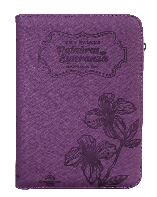 Biblia de Promesas Reina Valera 1960 Chica Letra Mediana Imitación Piel Morado [RVR45cZEELM]