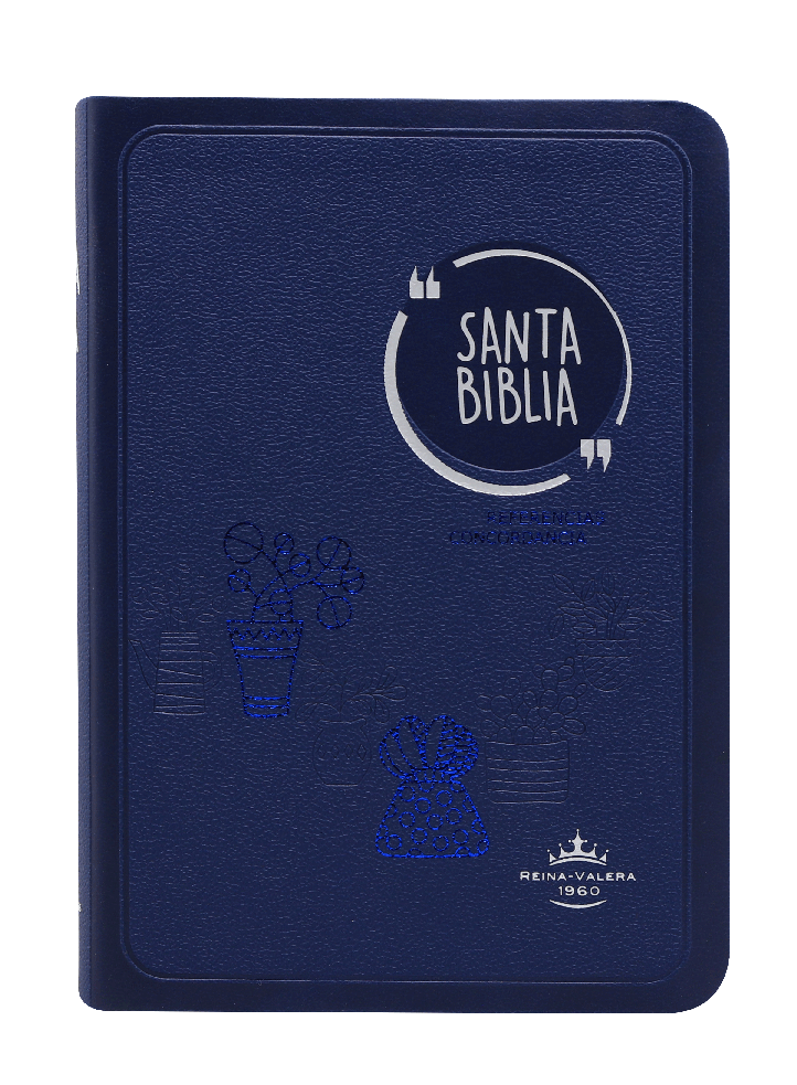 Biblia Reina Valera 1960 Chica Letra Grande Imitación Piel Azul [RVR045cLG GA]