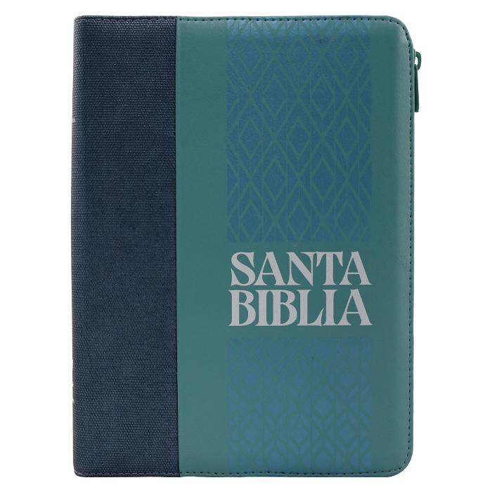 Biblia Reina Valera 1960 Grande Letra Grande Imitación Piel Azul Menta Código QR [RVR086cZLGiPJR]