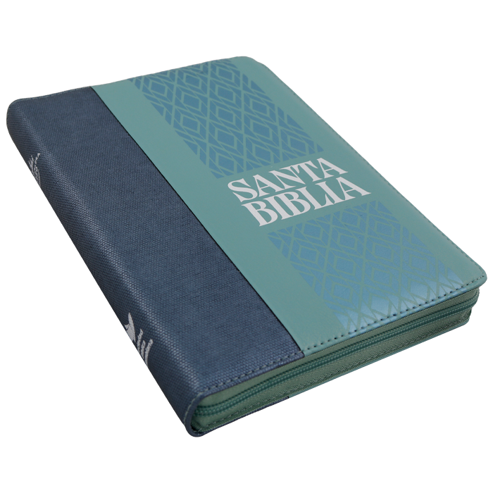 Biblia Reina Valera 1960 Grande Letra Grande Imitación Piel Azul Menta Código QR [RVR086cZLGiPJR]